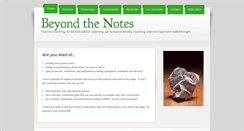 Desktop Screenshot of beyondthenotescoaching.com