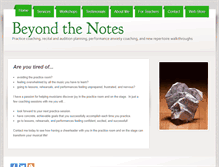 Tablet Screenshot of beyondthenotescoaching.com